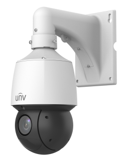 מצלמה ממונעת PTZ , אנטי-ואנדל 4MP לתנאי חוץ מסדרת Light-Hunter, עדשה חשמלית: Zx25, 4.8-120 מ"מ, תאורת לילה: IR ל100 מטר, מעקב אוטומטי אחרי דמות אדם ורכב.