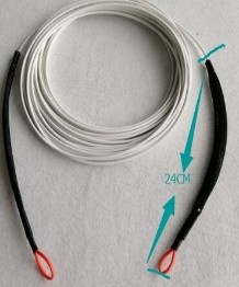 כבל דרופ אופטי, מוכן עם 2 מחברי SC APC Simplex בשני צידי הכבל, מעטה PVC משוריין ועם שרוול משיכה יחודי להשחלות. 50M