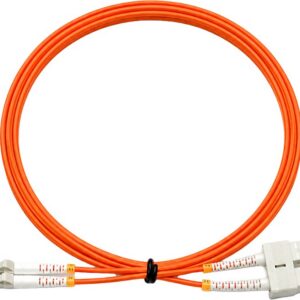 מגשר אופ' LC-D/SC-D OM2 MM Duplex כתום 3מ'