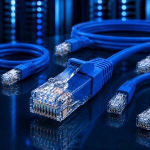 כבל רשת מגשר FTP CAT6 כחול 0.2מ'