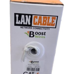 כבל רשת FTP CCAG CAT6 אורך 100מ' גליל פלסטיק