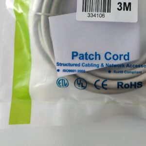 כבל רשת מגשר FTP CAT6 אפור 3מ'
