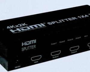 מפצל מגביר HDMI 1:4 תומך 4K@30Hz