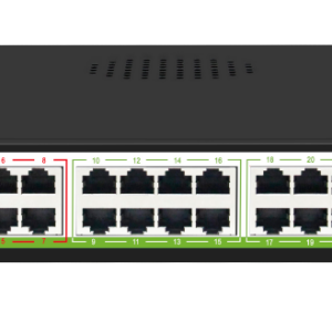 מתג POE 24 פורט 10/100 + 2 גיגה + 1 SFP 400W BoostLink