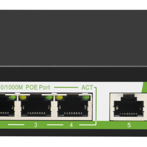 מתג POE 4 פורט גיגה + 1 גיגה + 1 SFP 60W BoostLink