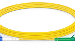 מגשר אופ' LC-APC/LC-UPC OS2 SM Simplex G657A2 צהוב 1מ'