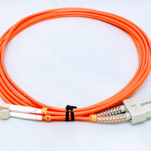 מגשר אופ' LC-D/SC-D OM2 MM Duplex כתום 1מ'