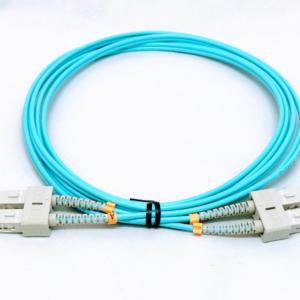 מגשר אופ' SC-D/SC-D OM3 MM Duplex תכלת 0.5מ'