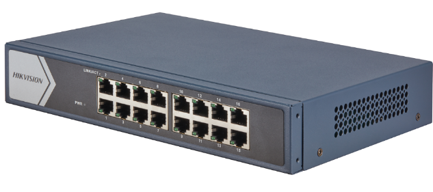 מתג POE לא מנוהל 16 פורט גיגה + 1 אפלינק גיגה + 1 SFP | DS-3E0518P-E