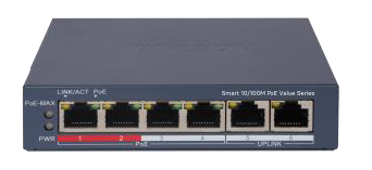 מתג POE מנוהל בענן CCTV 6 פורט | DS-3E1106P-EI(M)