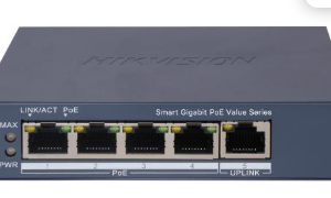 מתג POE מנוהל בענן CCTV 5 פורט | DS-3E1505P-EI(M)