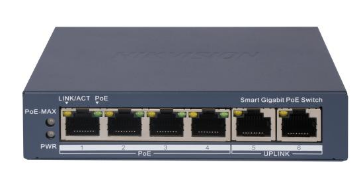 מתג POE CCTV מנוהל בענן 6 פורט | DS-3E1506P-EI M